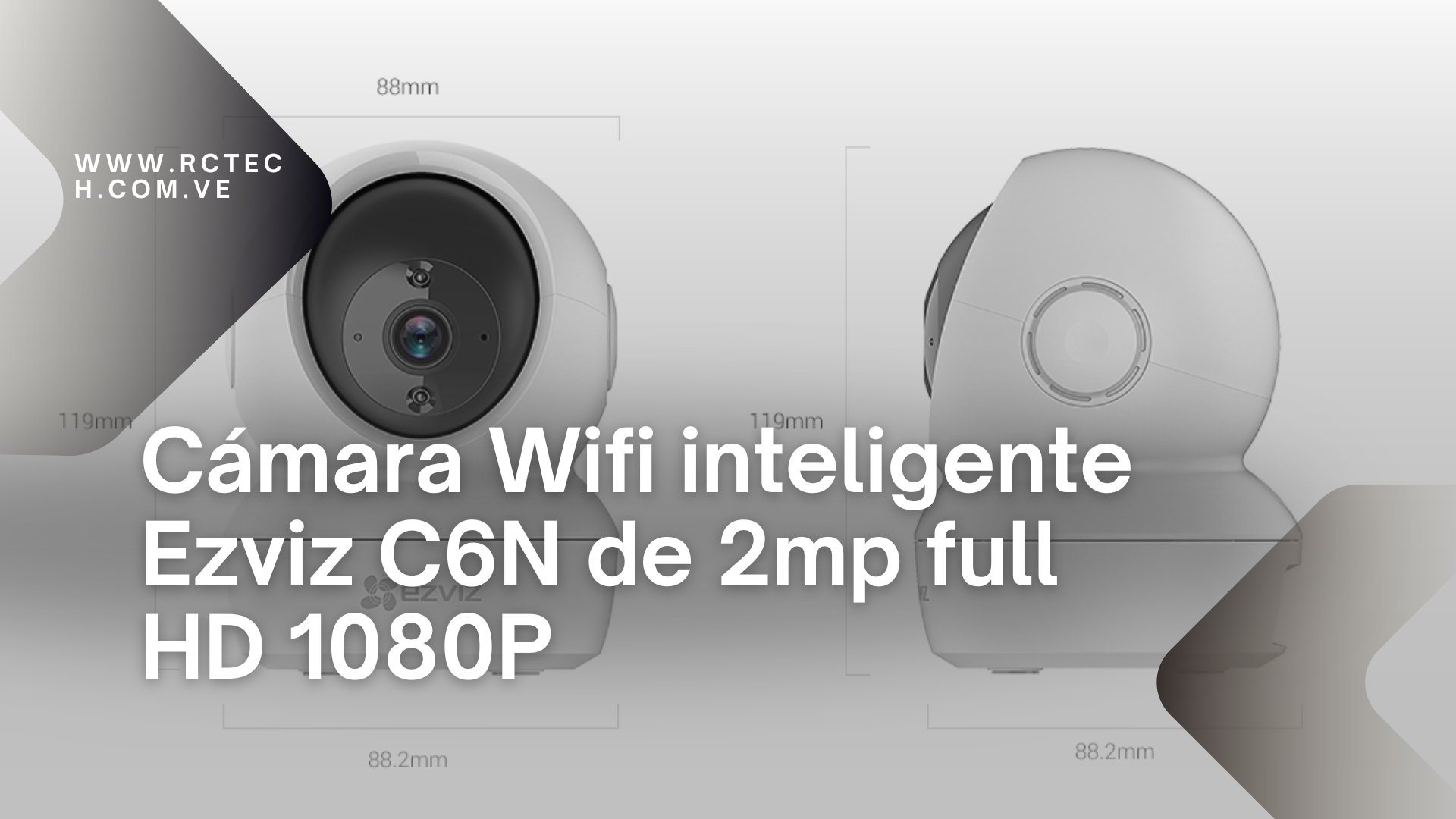 Cámara Wifi inteligente Ezviz C6N de 2mp full HD 1080P