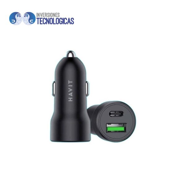 Cargador Para Carro Con 1 Puerto Usb+Tipoc 18W