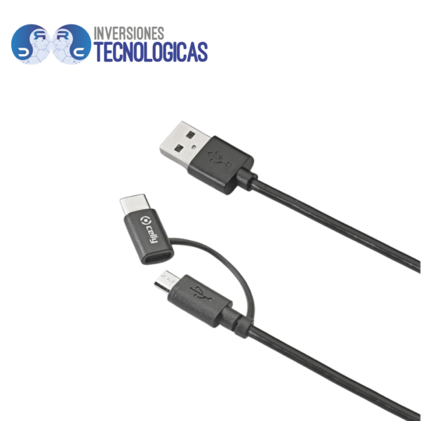 Cable Doble Microusb Y Tipo C 178683