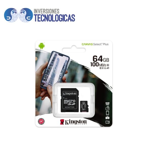 Memoria Micro Sd Kingston 64Gb Sdxc A1