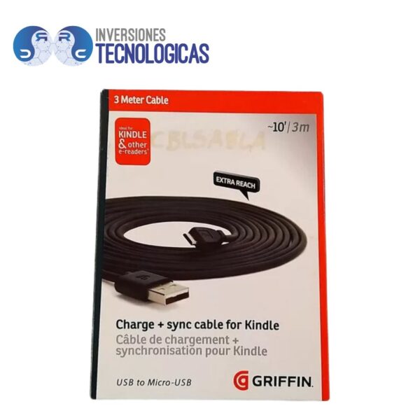 Cable Griffin Usb A Micro-Usb De 3 Metros - Imagen 2