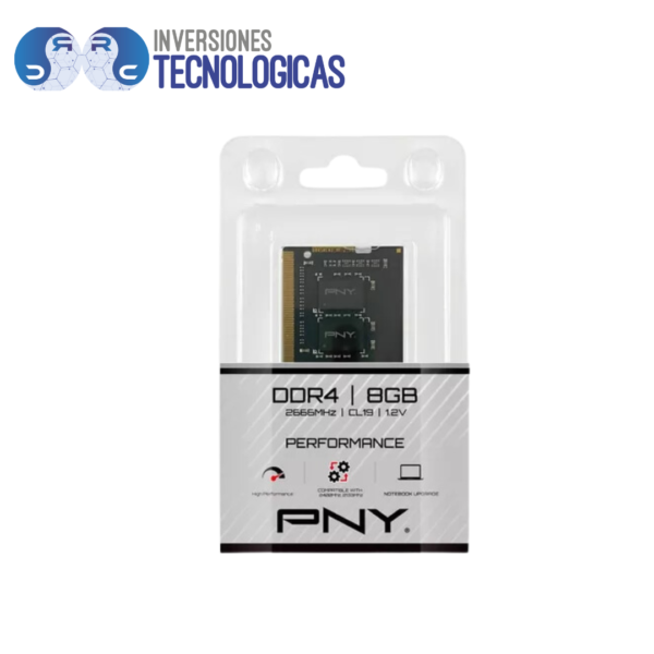 Memoria Sodimm Ddr4 8Gb Pny-Mn8Gsd42666Bl